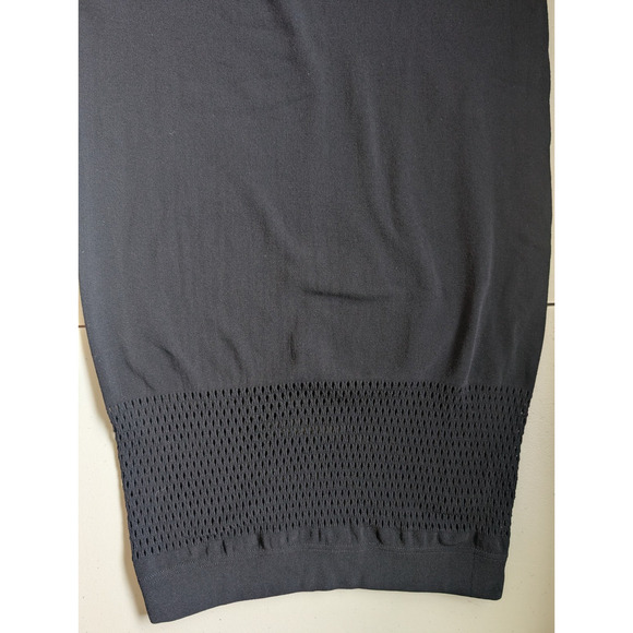 McQ BY ALEXANDER MCQUEEN Long-sleeve Mesh BODY-CON DRESS Sz XS/S Black #FC501 - Picture 5 of 13